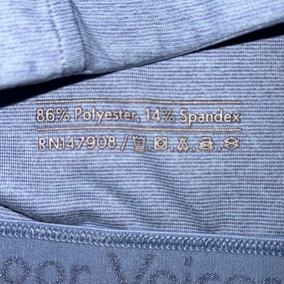 Outdoor Voices Athena Crop Top Halter Back Size Medium Blue - Picture 7 of 10